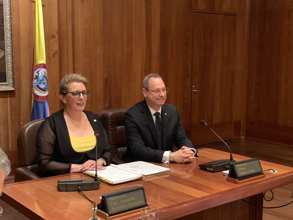 Presidenta y vicepresidente CE